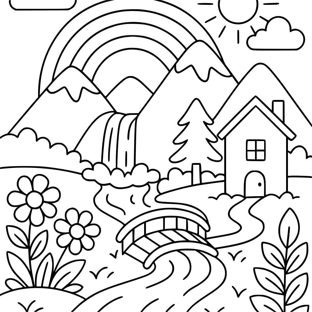 Nature Adventures: A Peaceful Coloring Book for Kids Create a children's colorin