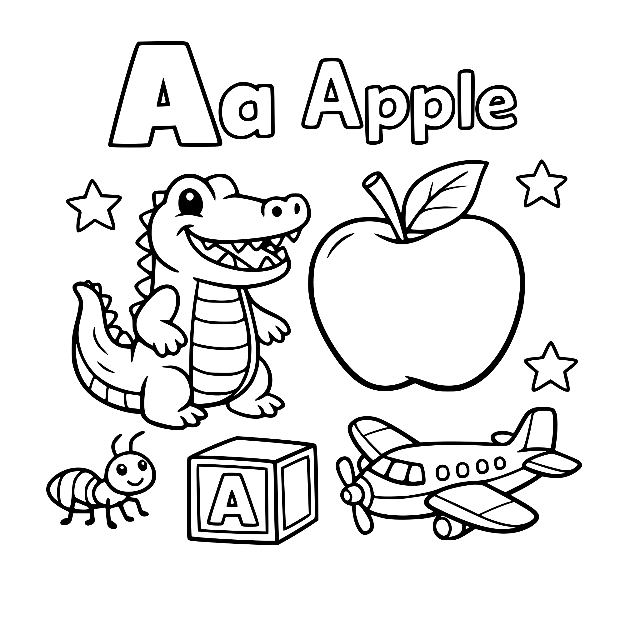 alphabet coloutring book