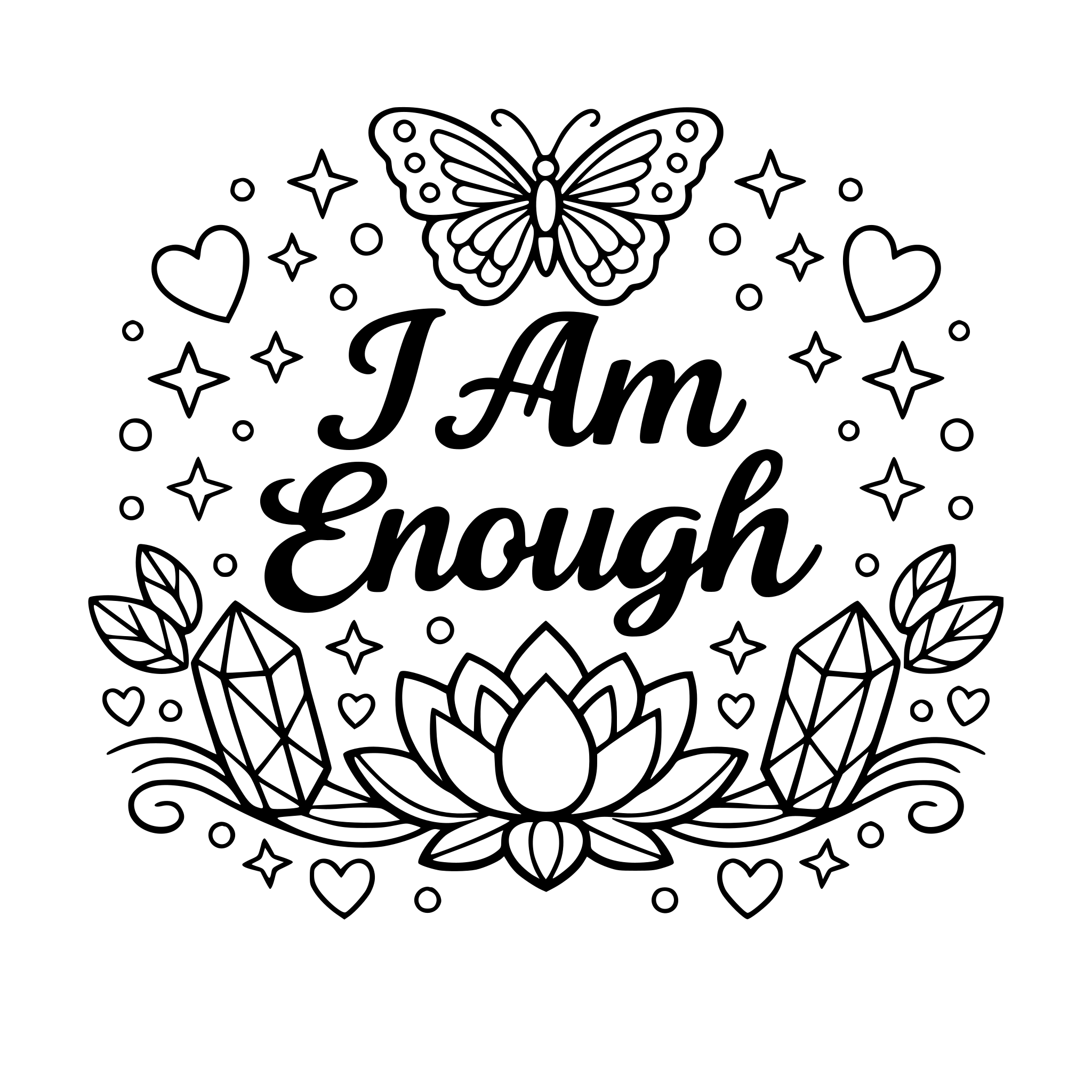 An adults affirmations colouring book - from simple, medium to intricate designs for Anxiety, self love, stress relief, Gratitude, motivation & creativity