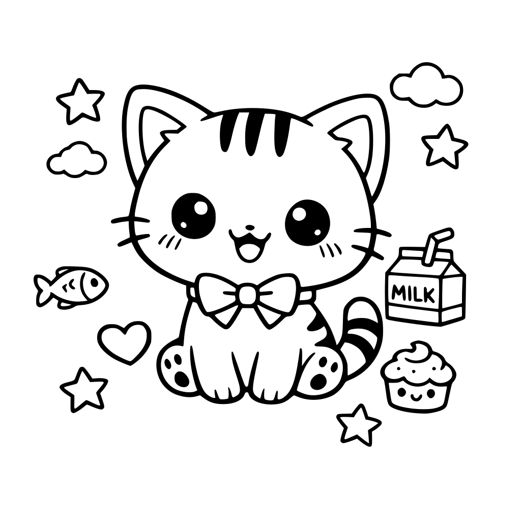 chat mignon kawaii