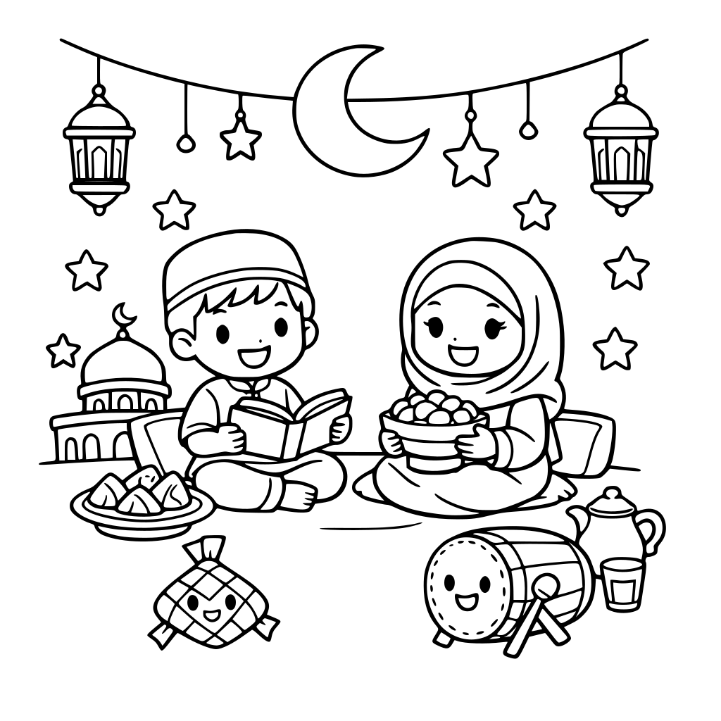 Ramadhan cute easy relaxing for girls and boys and fun