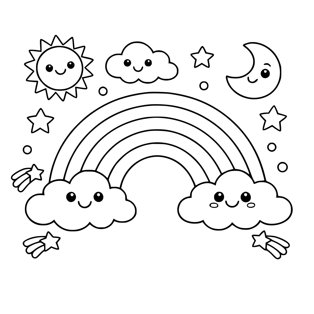 สายรุ้งการ์ตูน