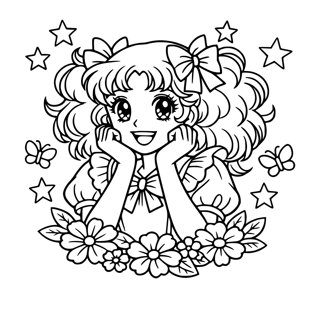 Crear imágenes blanco y negro de candy candy