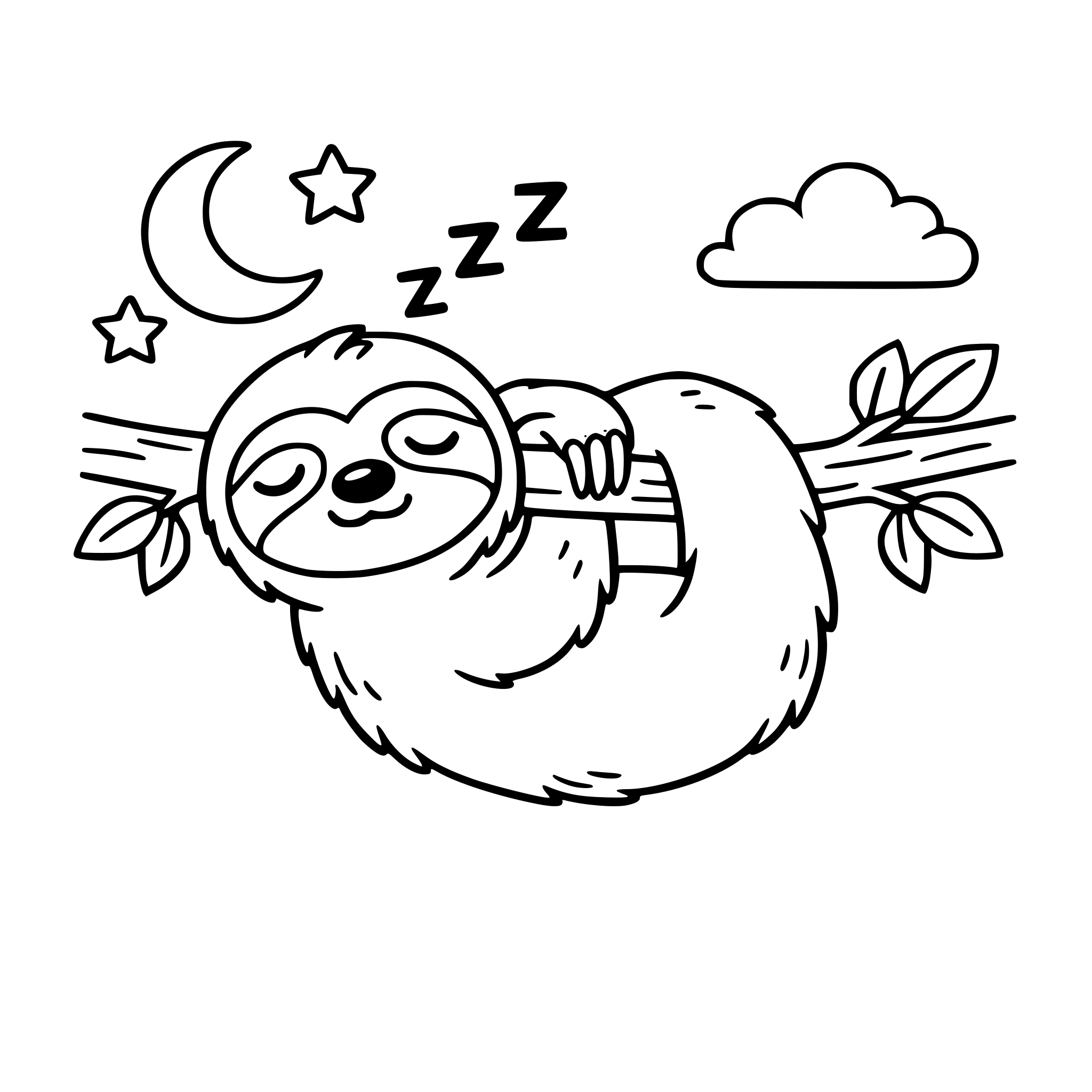 CREIAMO UNA SERIE DI IMMAGINI DOVE VIENE RIPORTATA LA SCENA DI UNA GIORNATA DI UN BRADIPO.