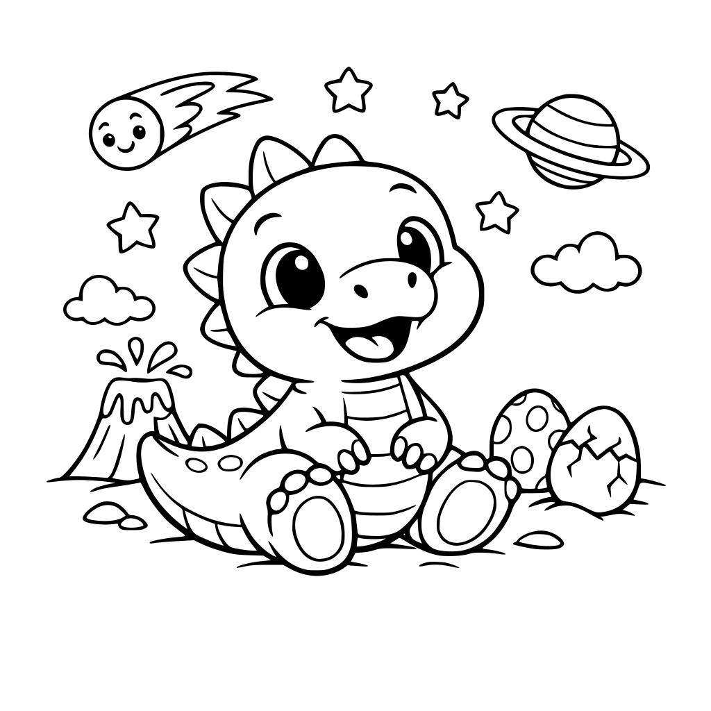 Мультяшний динозаврик