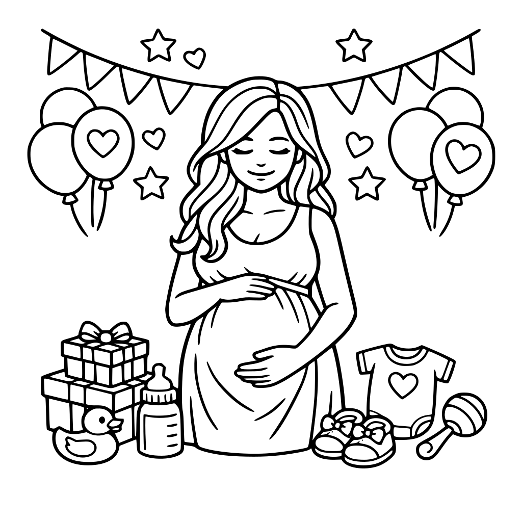 Maternity pic, baby shower