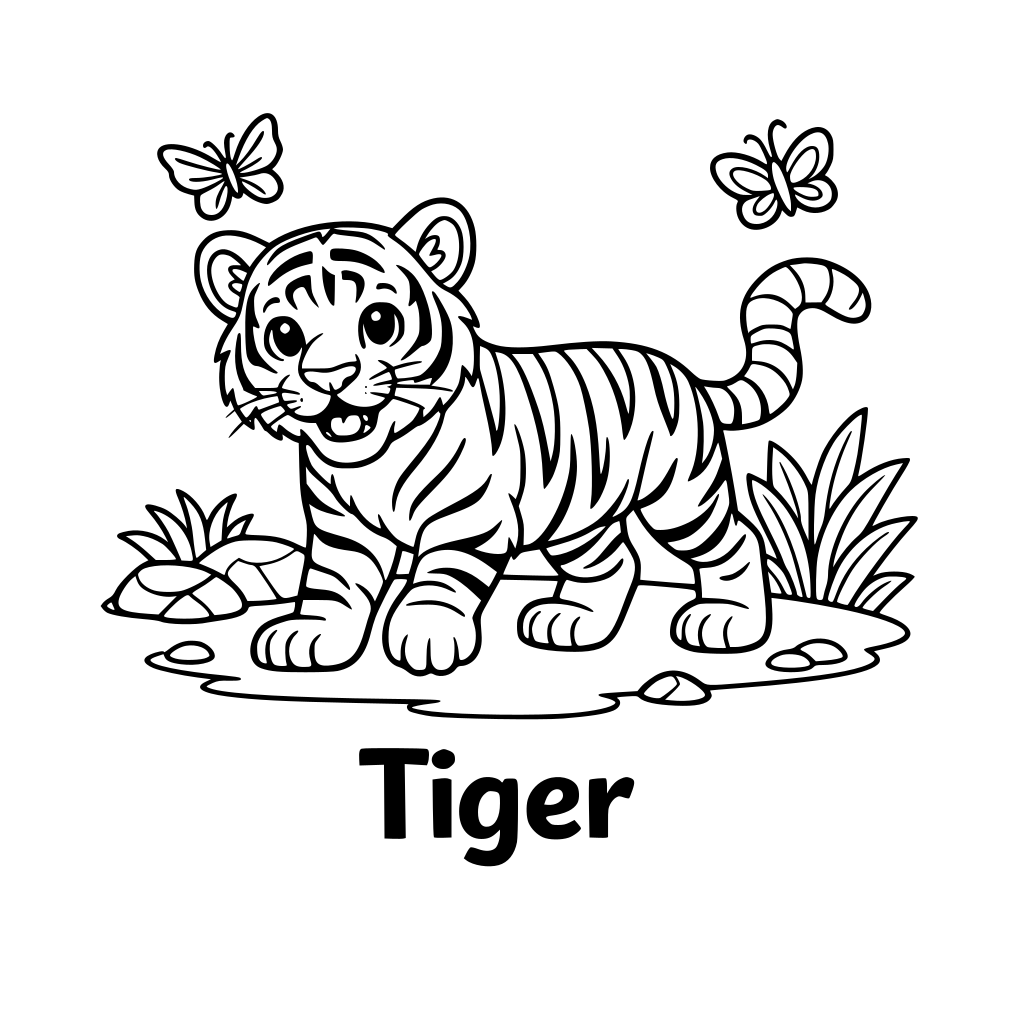 I WANT TO CREATE A COLOURINBG BOOK OF WILD ANIMALS WITH THEIR NAME BELLOW UNIQUE AQND ATTRACTIVE IMAGES