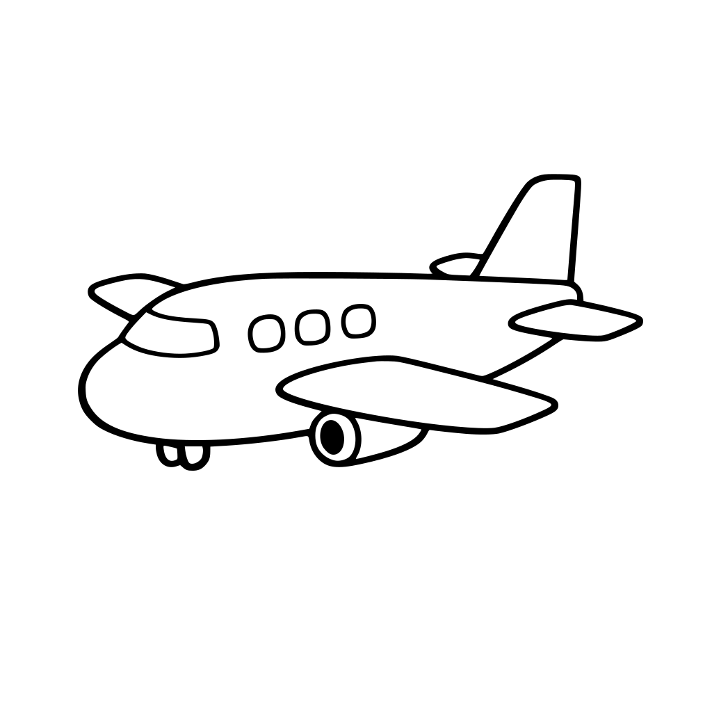 i want airplane in simplest form so that i can write something in it