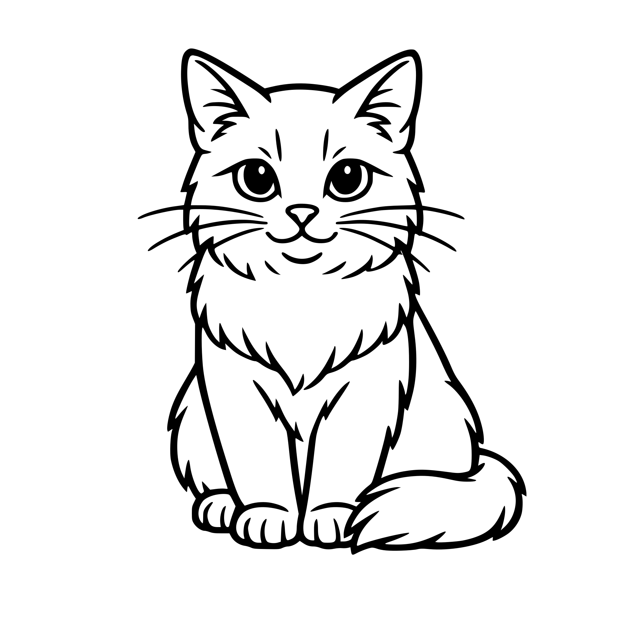 realistic cat drawing