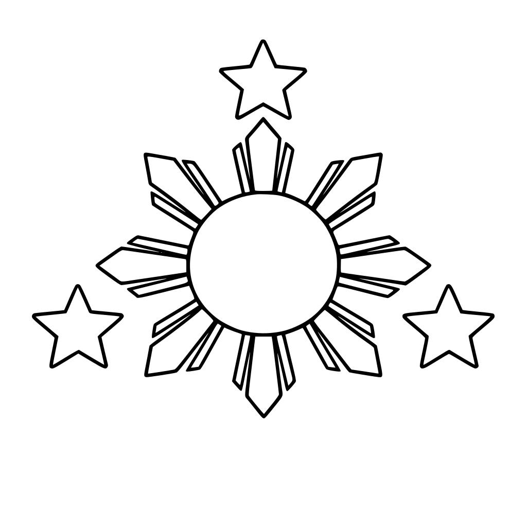 filipino sun and stars