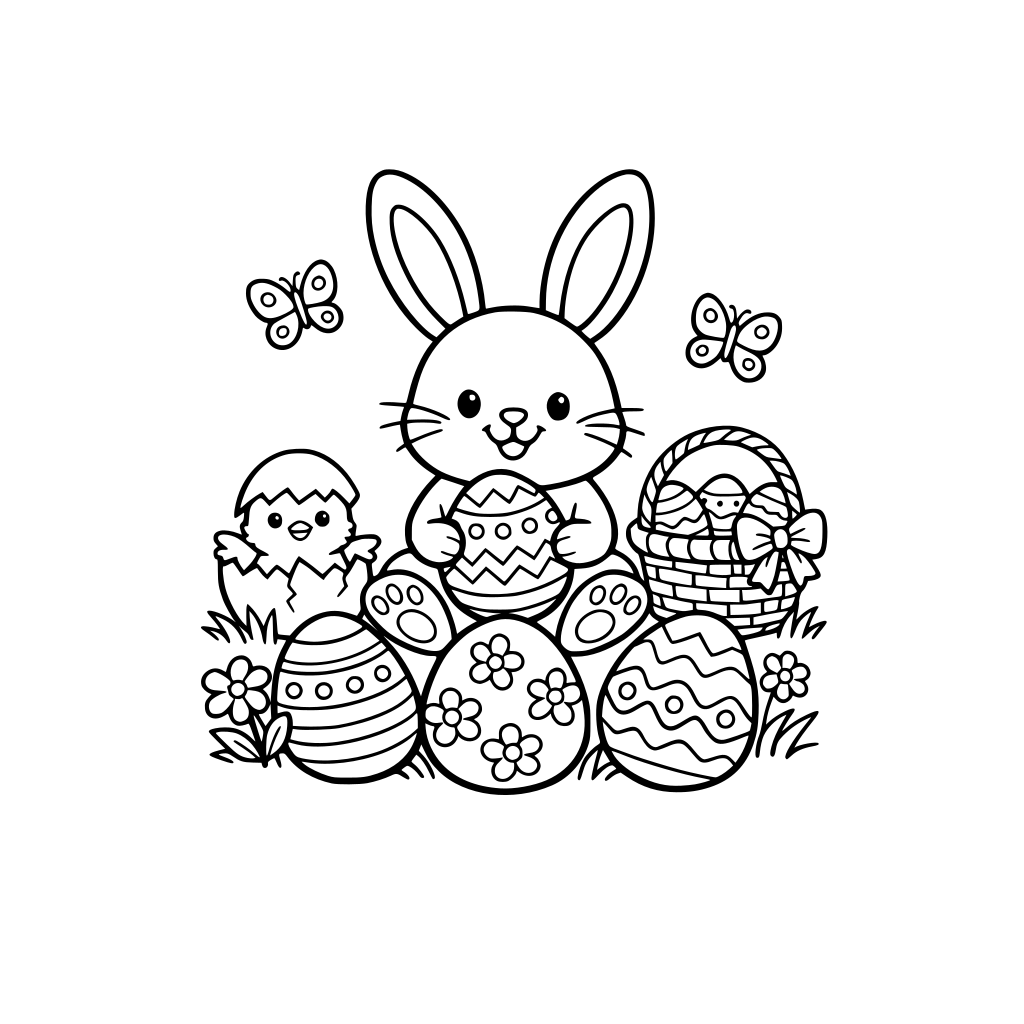 Easter coloring pages for kids