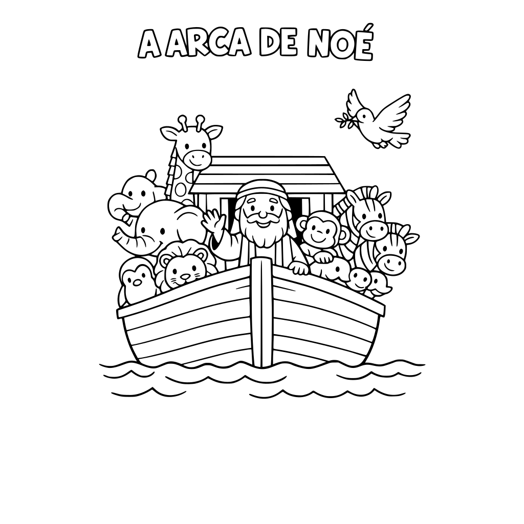 crie um ebook de colorir para crianças com passagens da biblia famosas