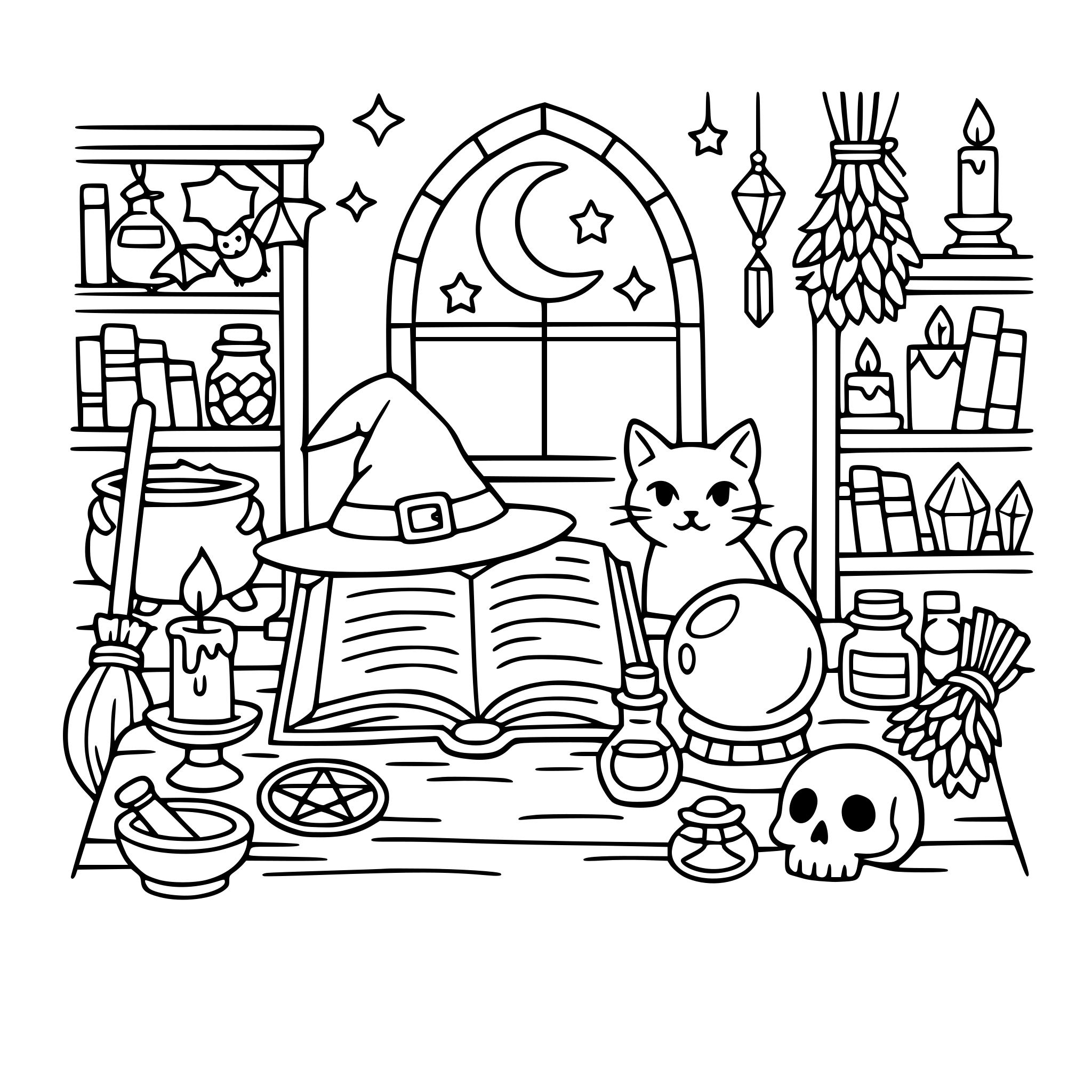 A WITCHY BOOKROOM