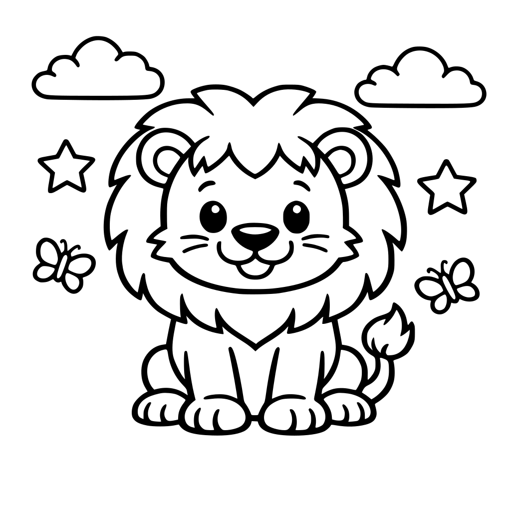 Kolorowanka Lew