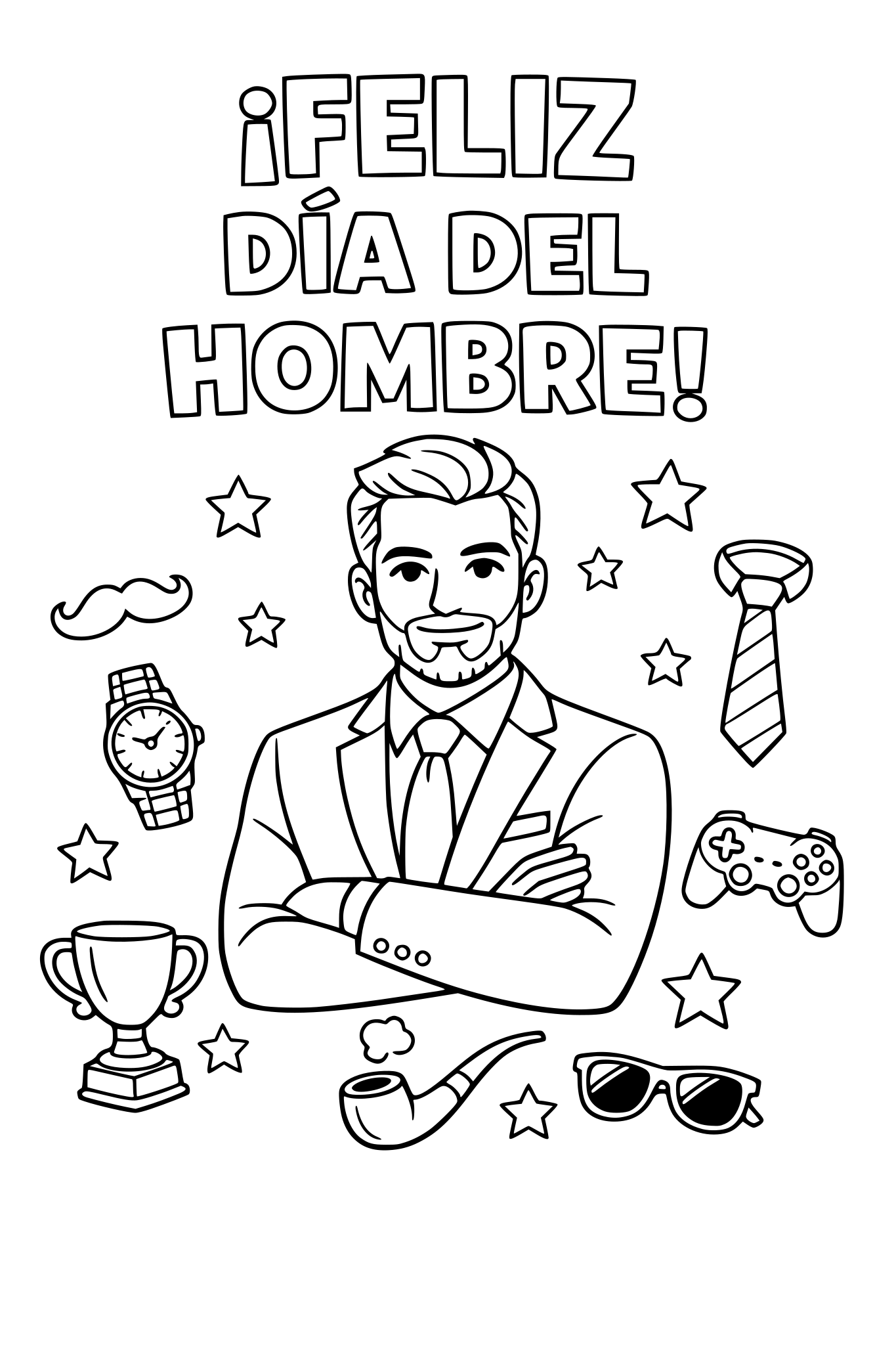 Tarjeta para día del hombre