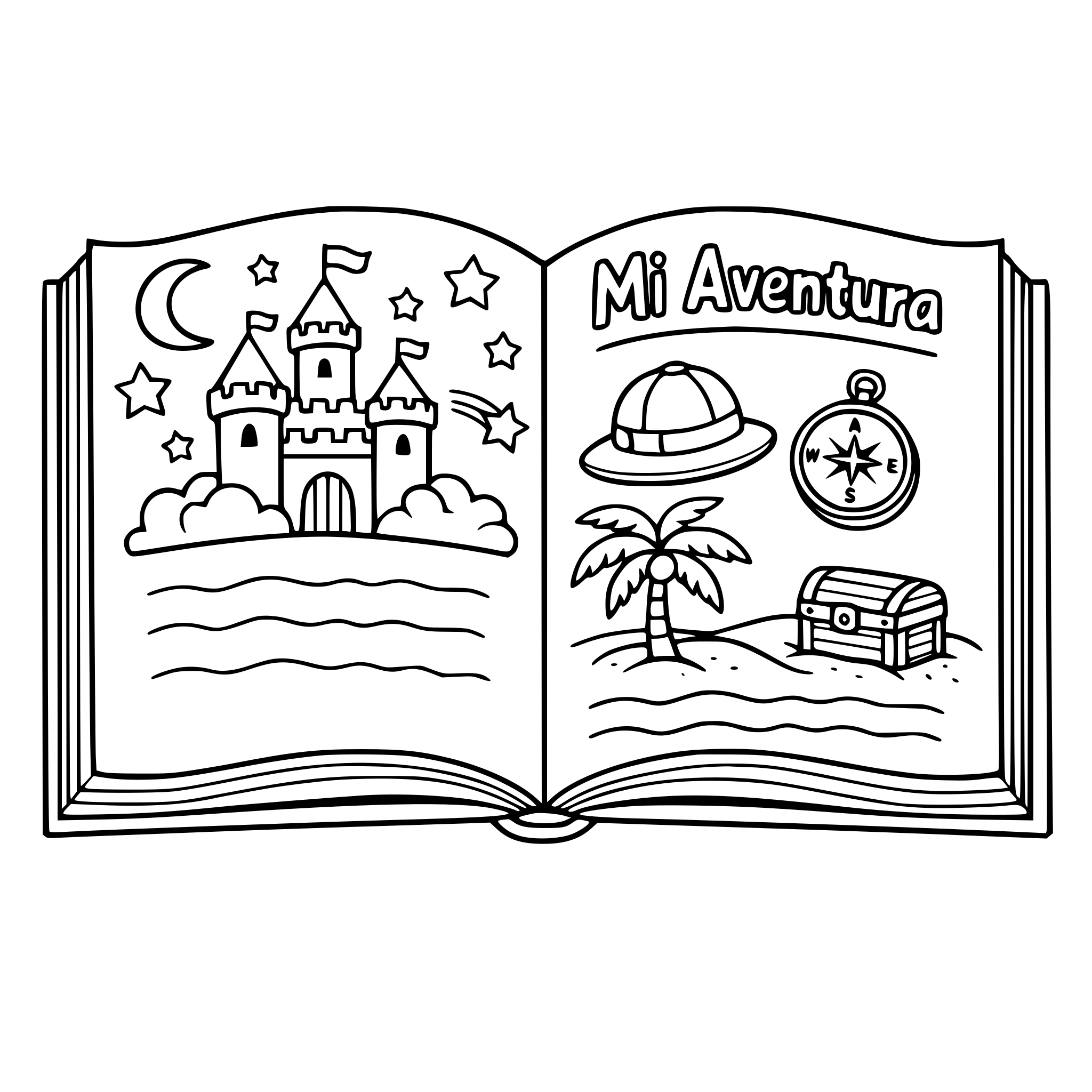 Un libro donde se pueda abrir como un libro decorado a mi gusto y con imagenes y texto