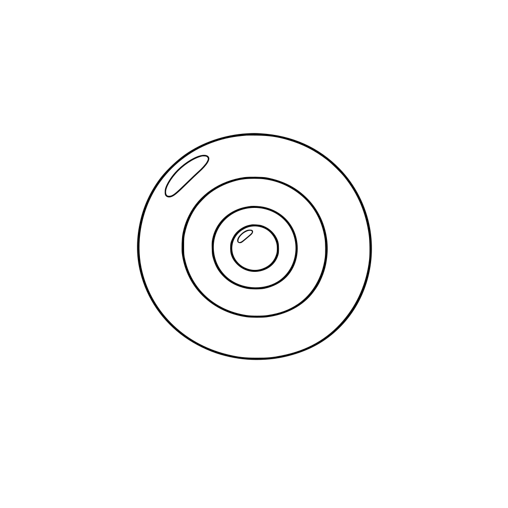 por favor dibuja una gran burbuja, y dentro dibuja otra burbuja, y otra y otra. similar a una matriuska