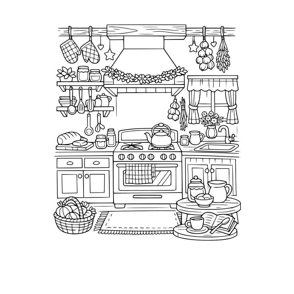 a cozy cottage kitchen