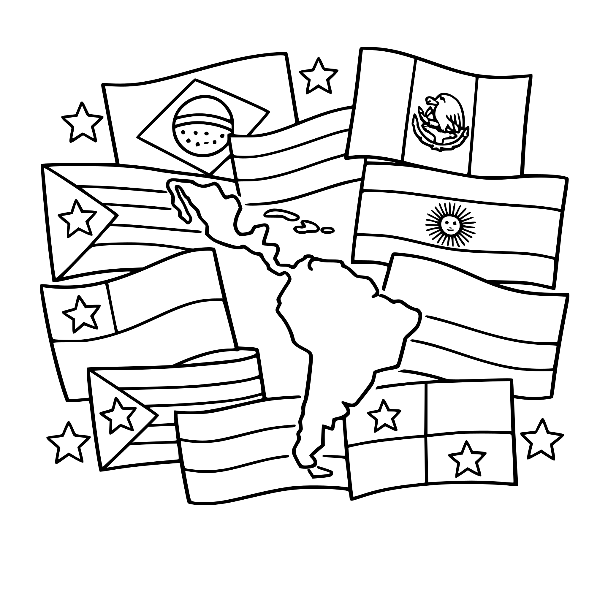 Flags of Latin America