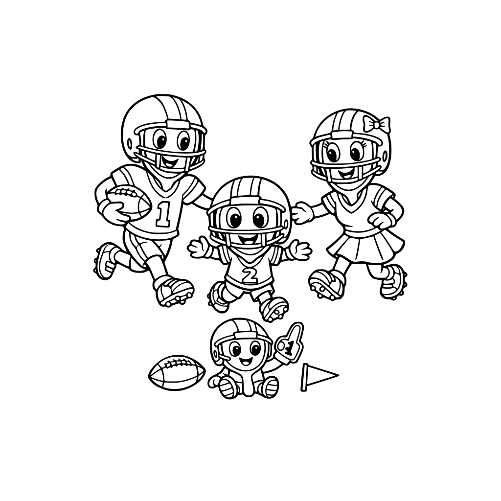 Spoon family playing American football