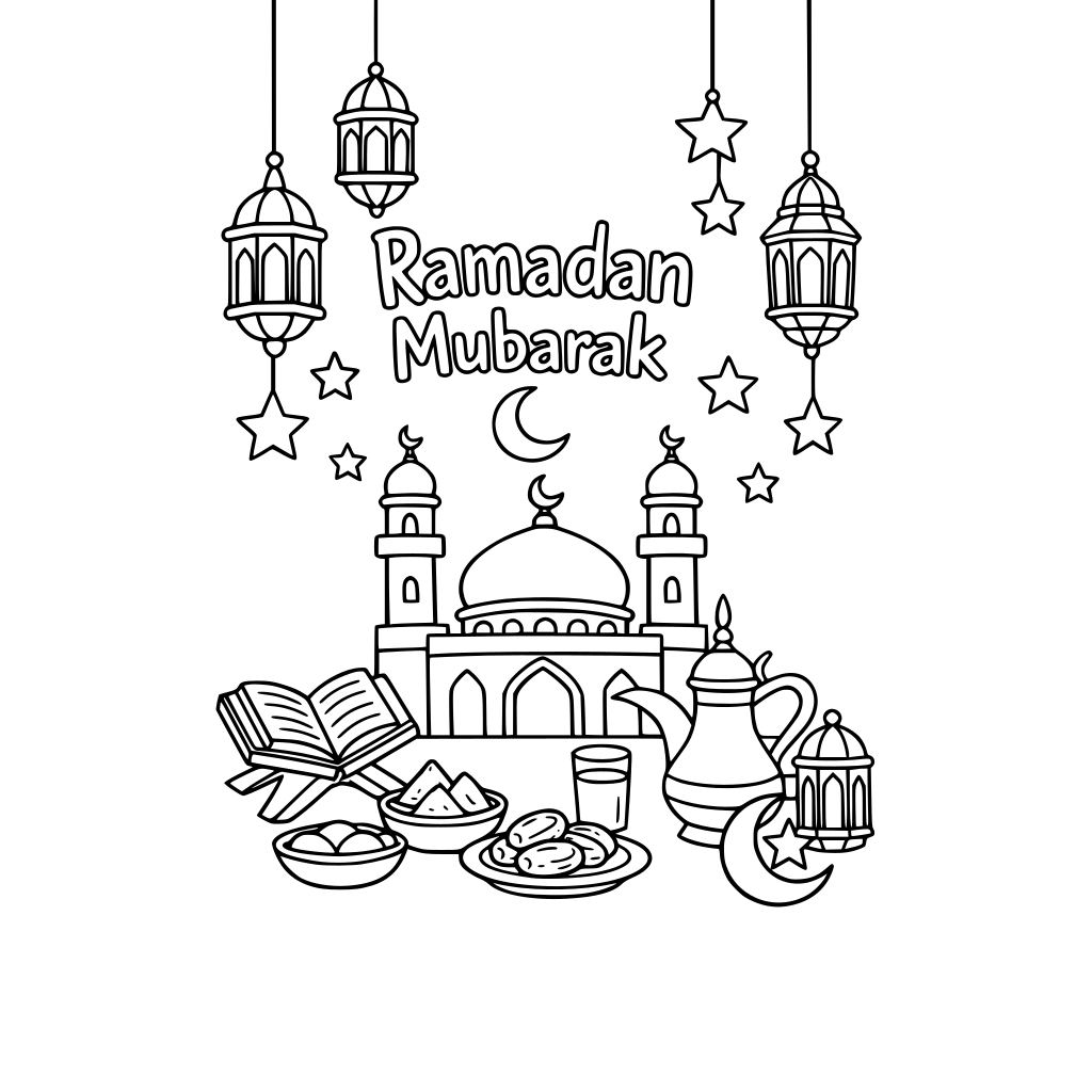 Ramadan themed with no people