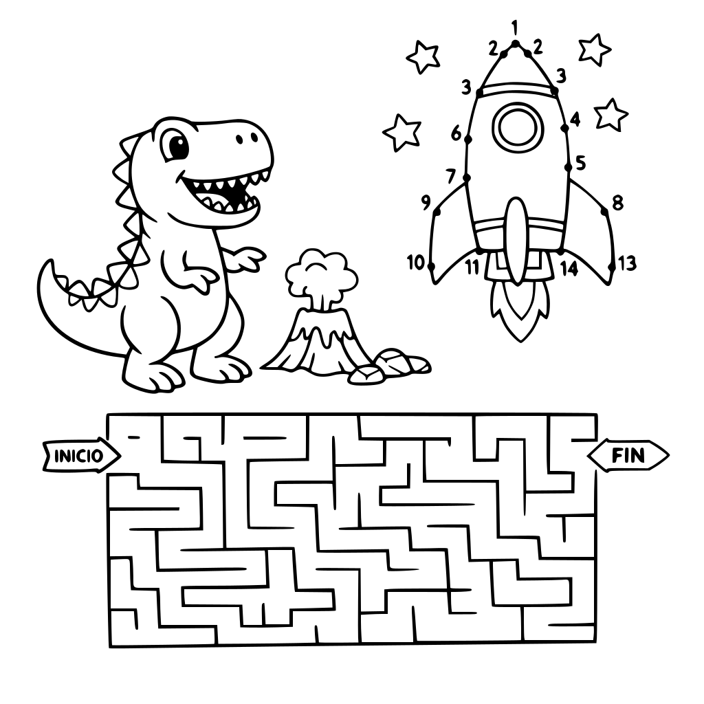 QUIERO CREAR UN LIBRO PARA PINTAR PARA NIÑOS DE 6 AÑOS, VARONES SI SE PEUDE TAMBIEN JUEGOS DE UNIR PUNTOS Y LABERINTOS