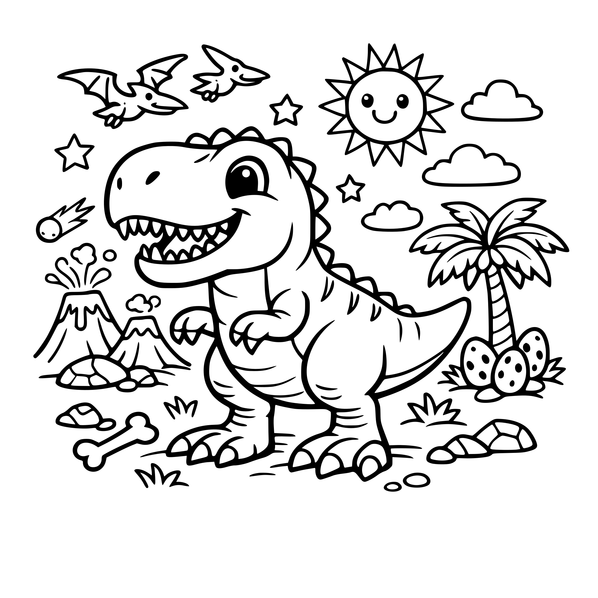 티라노사우루스, 동화 삽화 스타일