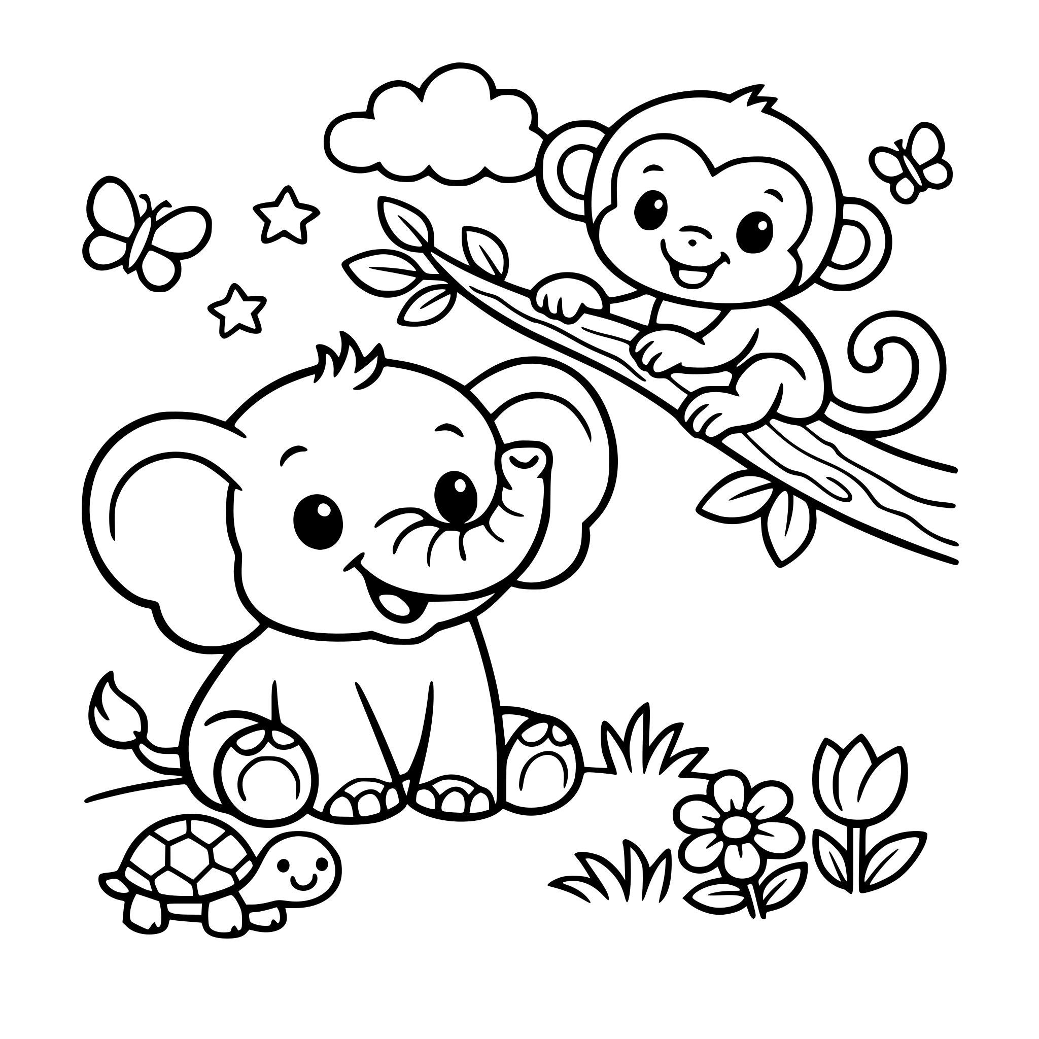 Coloring books with animals