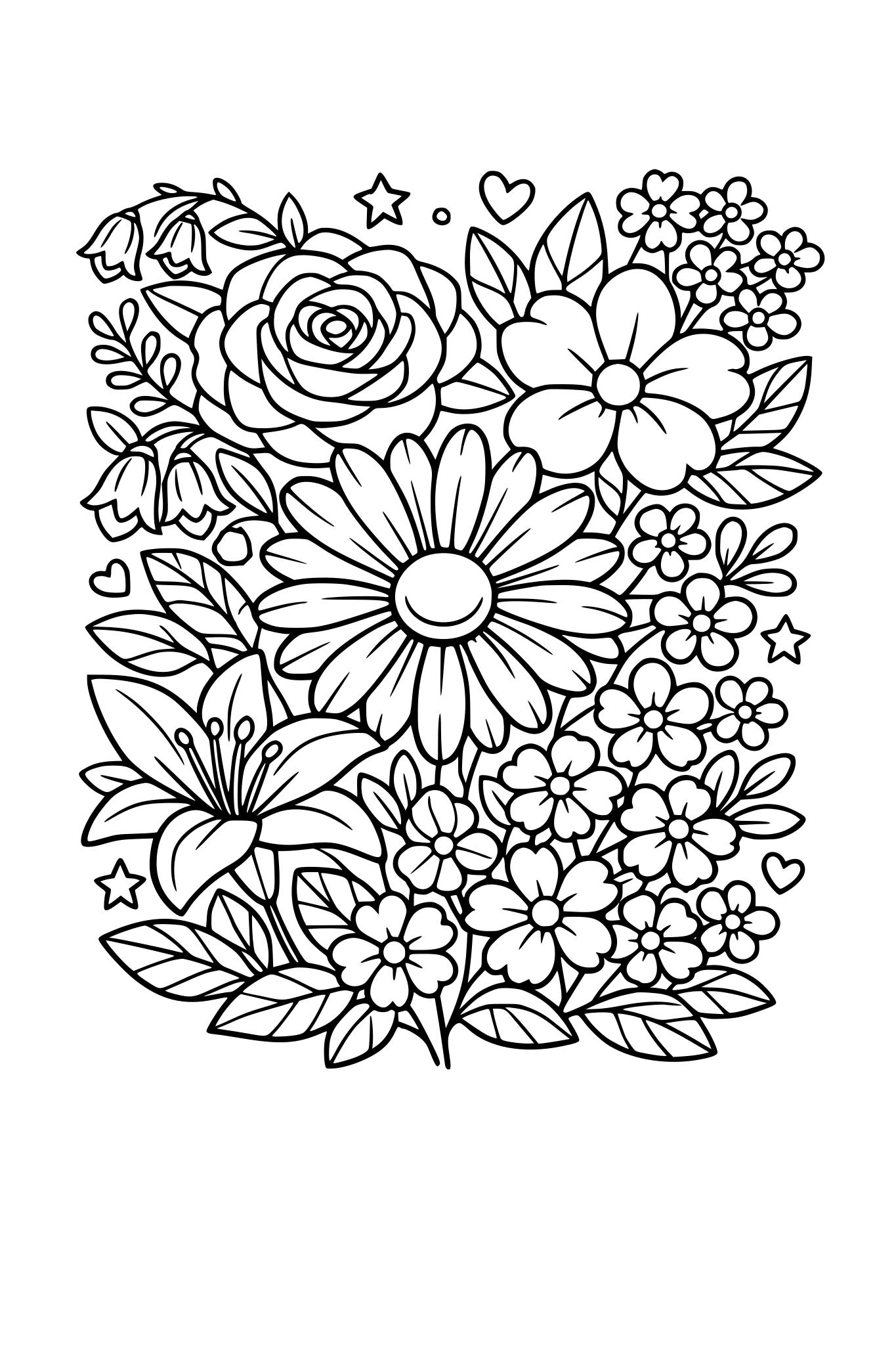 Make a flower background