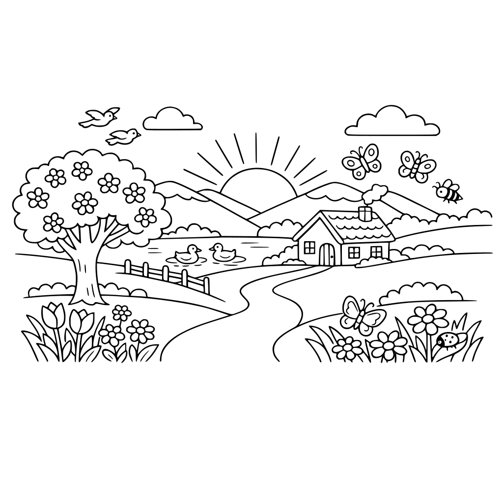 paesaggio di primavera