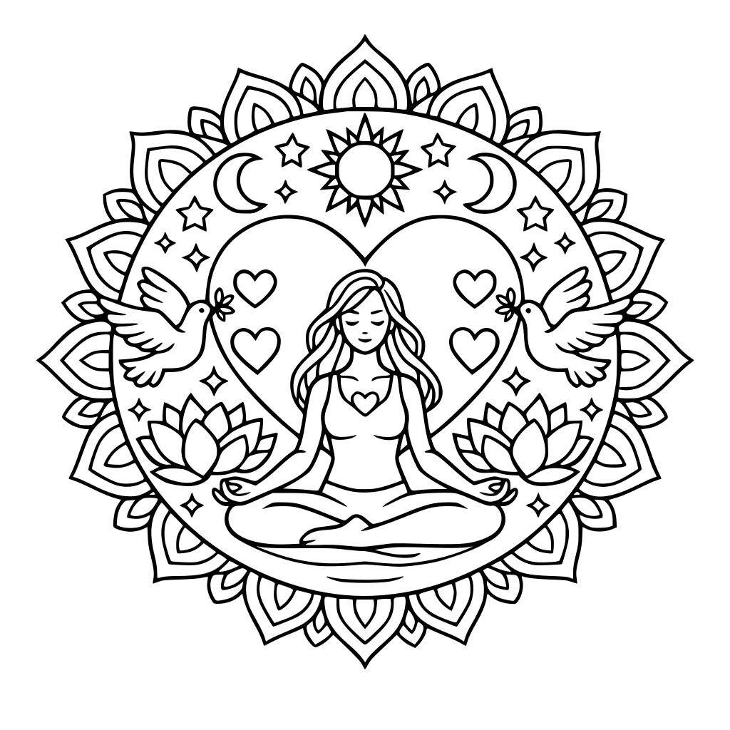 mandale dla kobiet relax miłość spokój