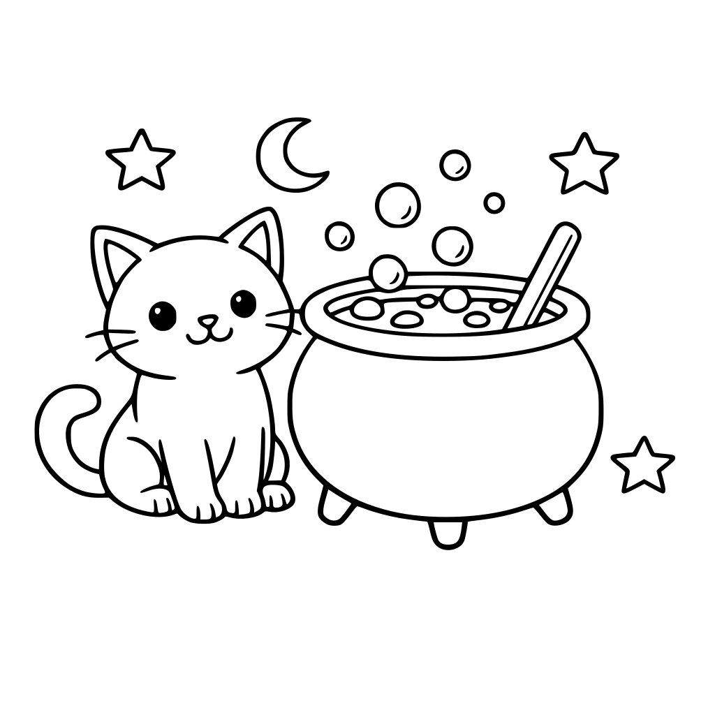 un chat avec un chodron