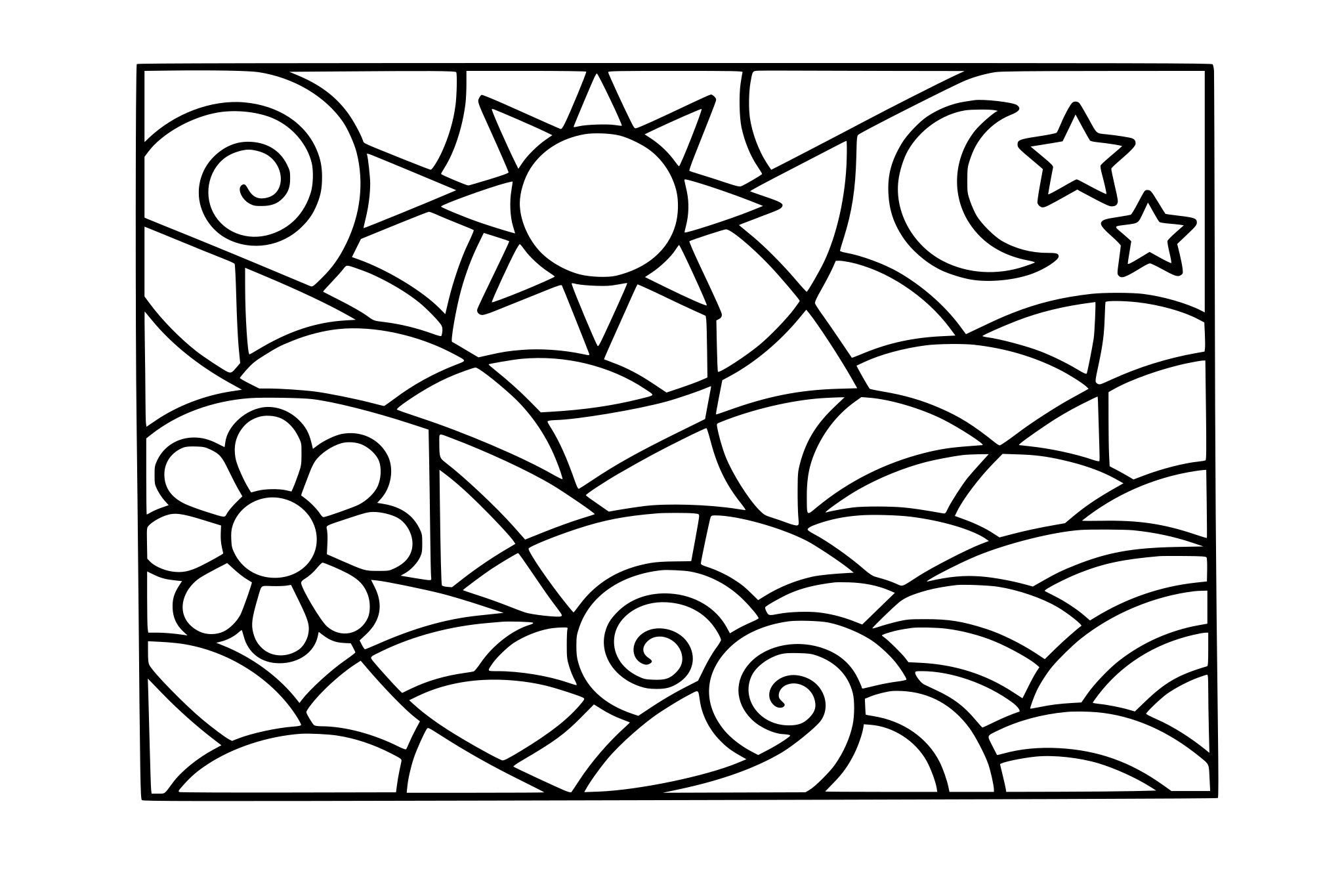 large mosaic pattern abstract