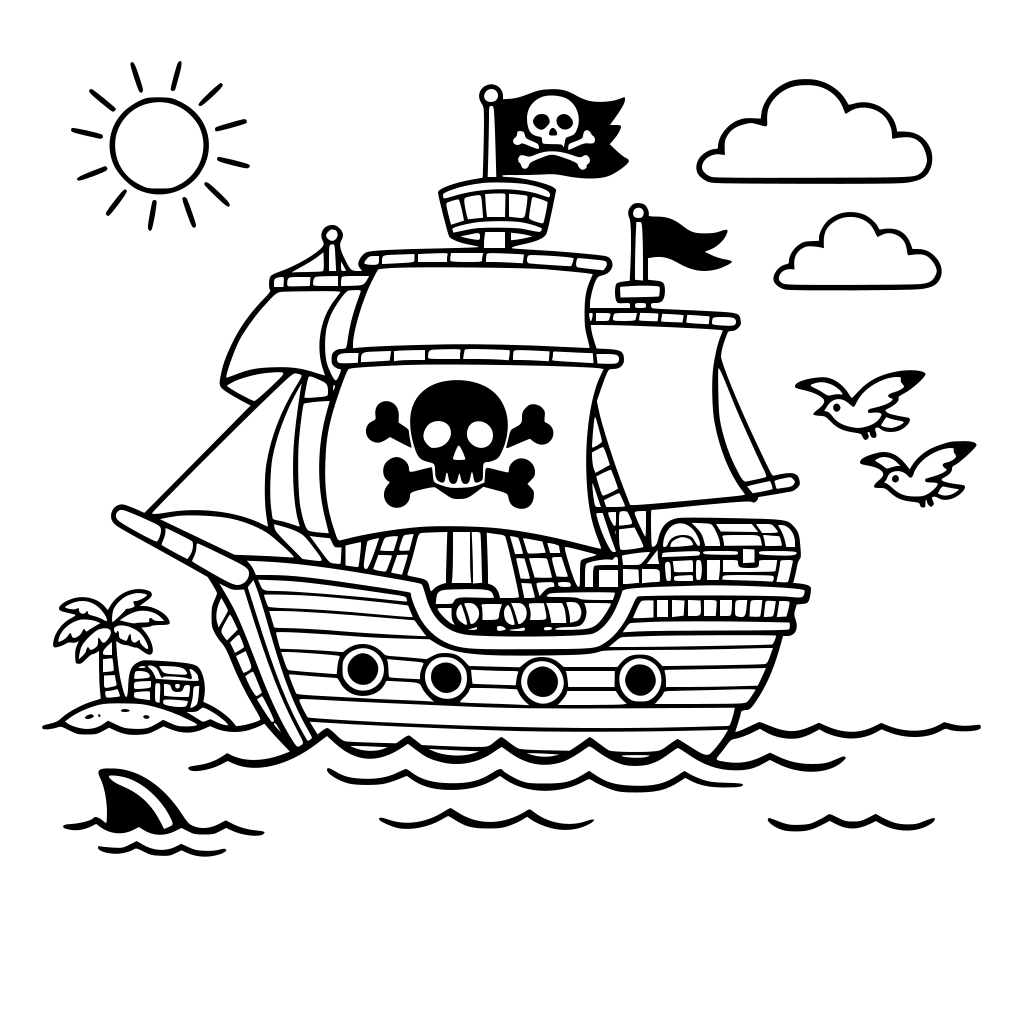 barco de pirata