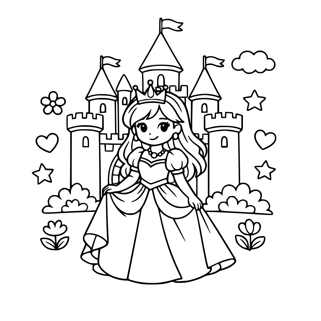 Una princesa en un castillo