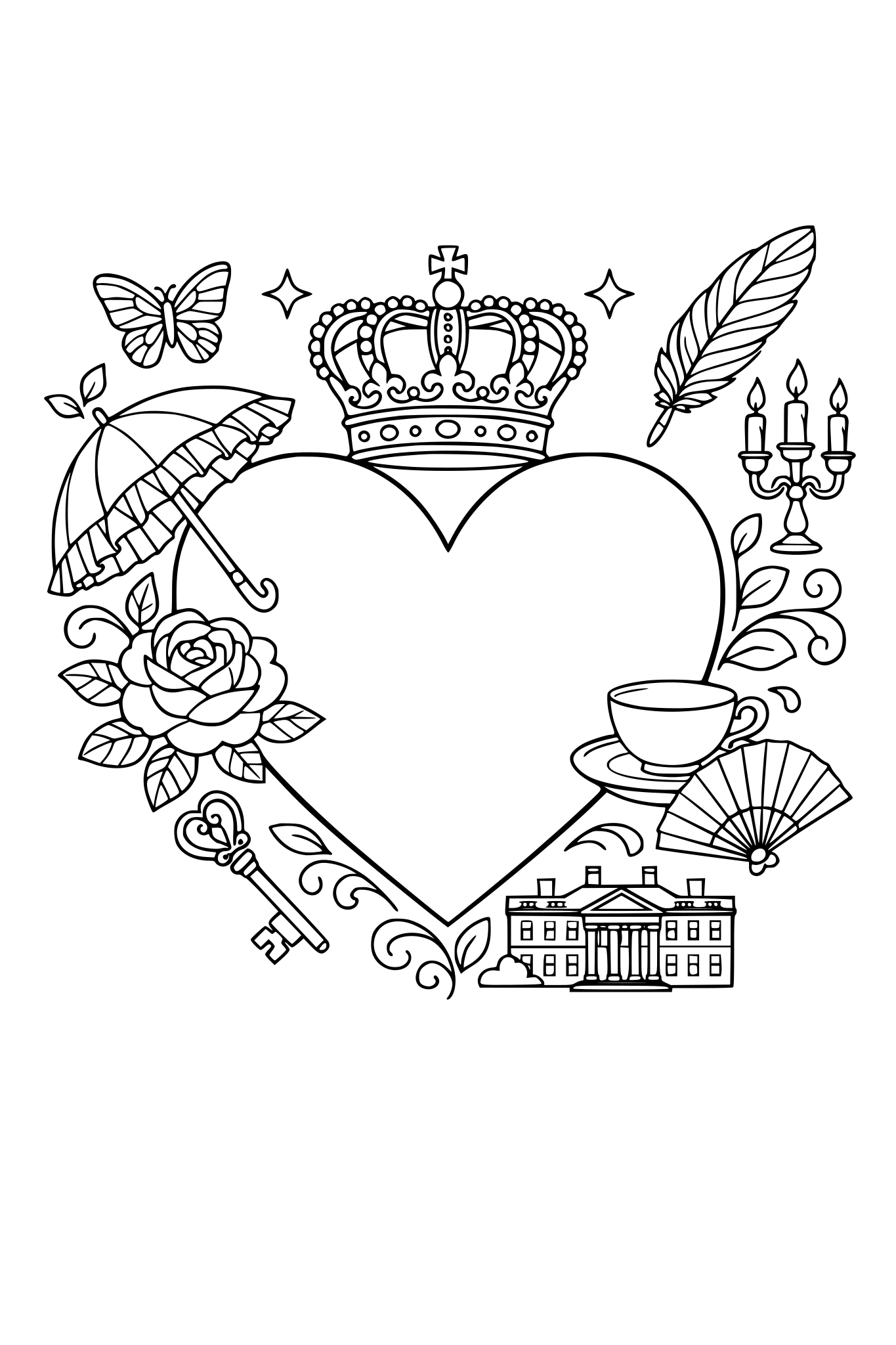 Un cœur dans le style de la chronique des bridgerton