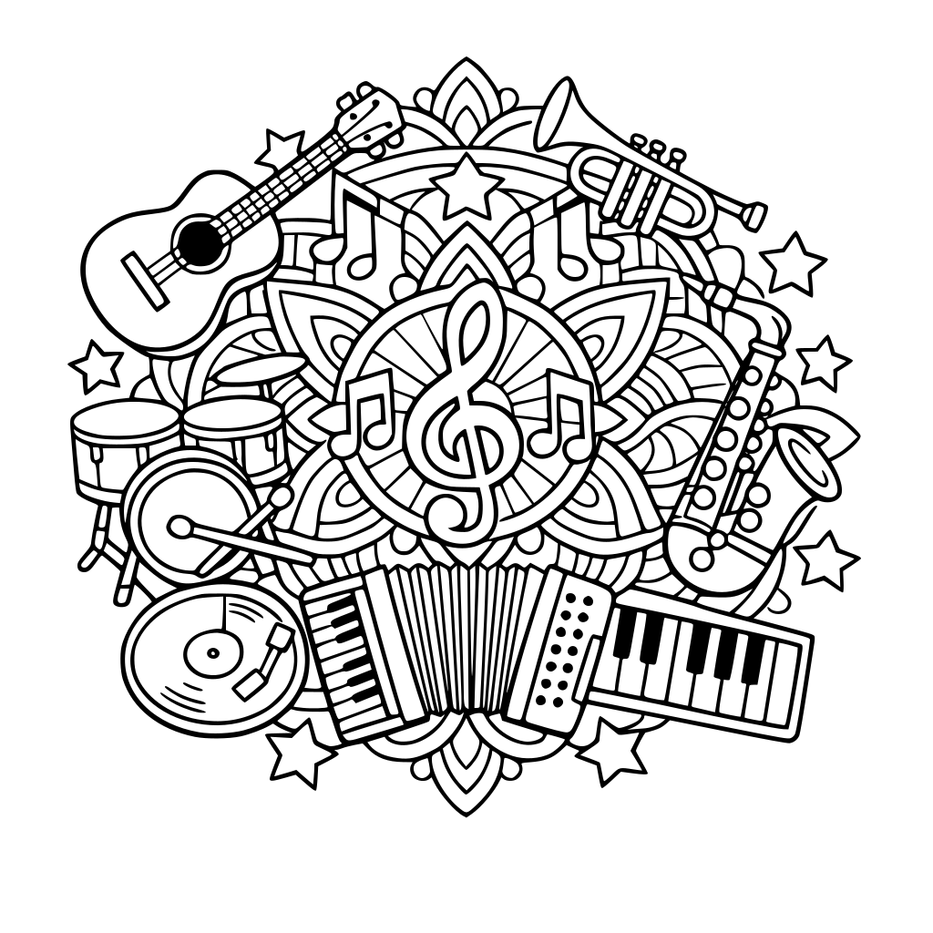 mandala, Musikinstrumente