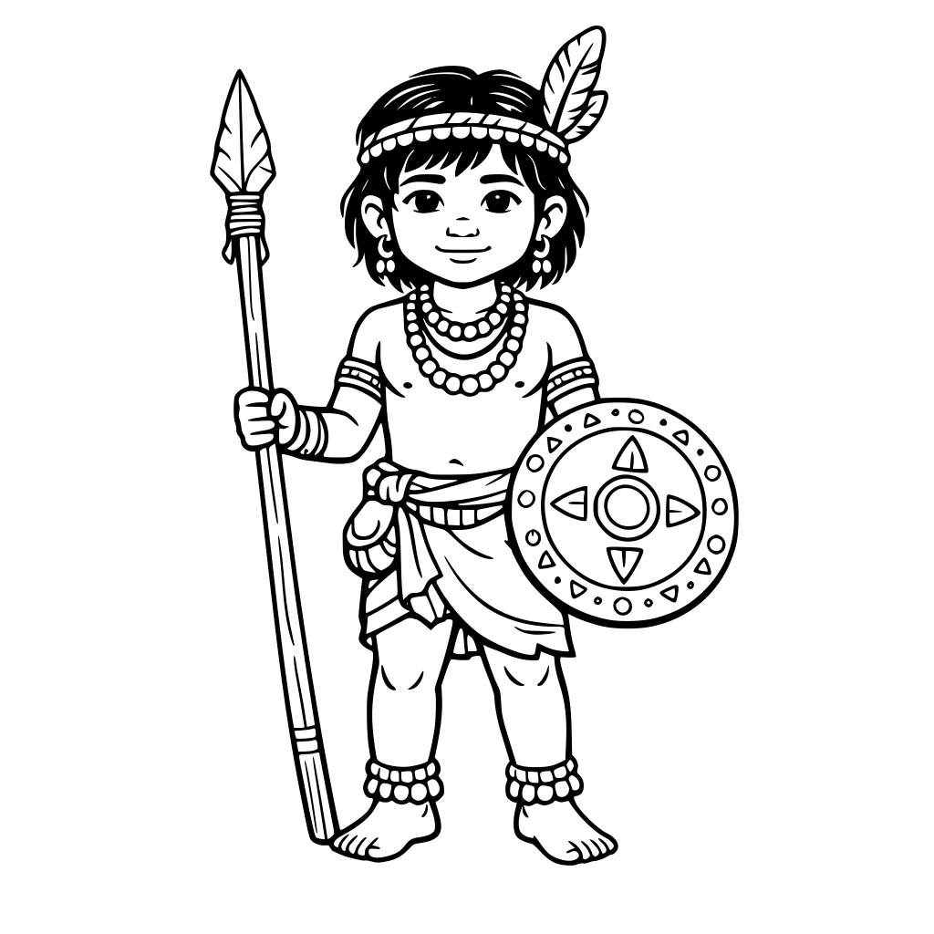 a india tribal 8 year old, boy. ancient look.