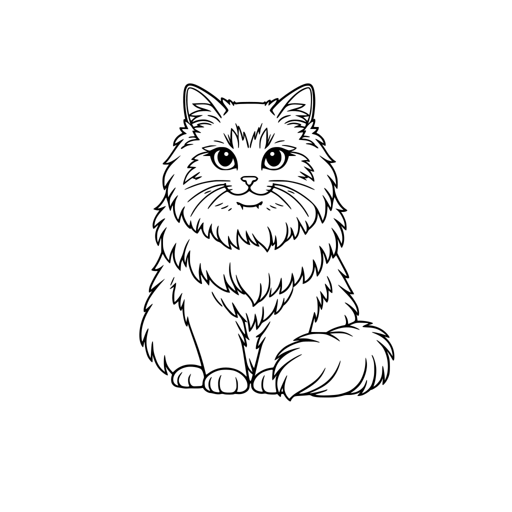 a fluffy neva masquarade sibeain ca with big blue eyes