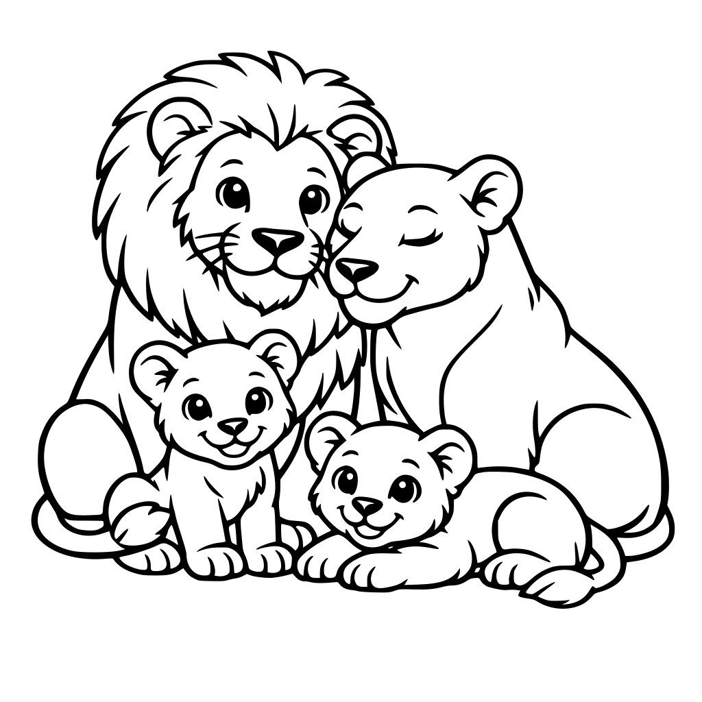 lion family