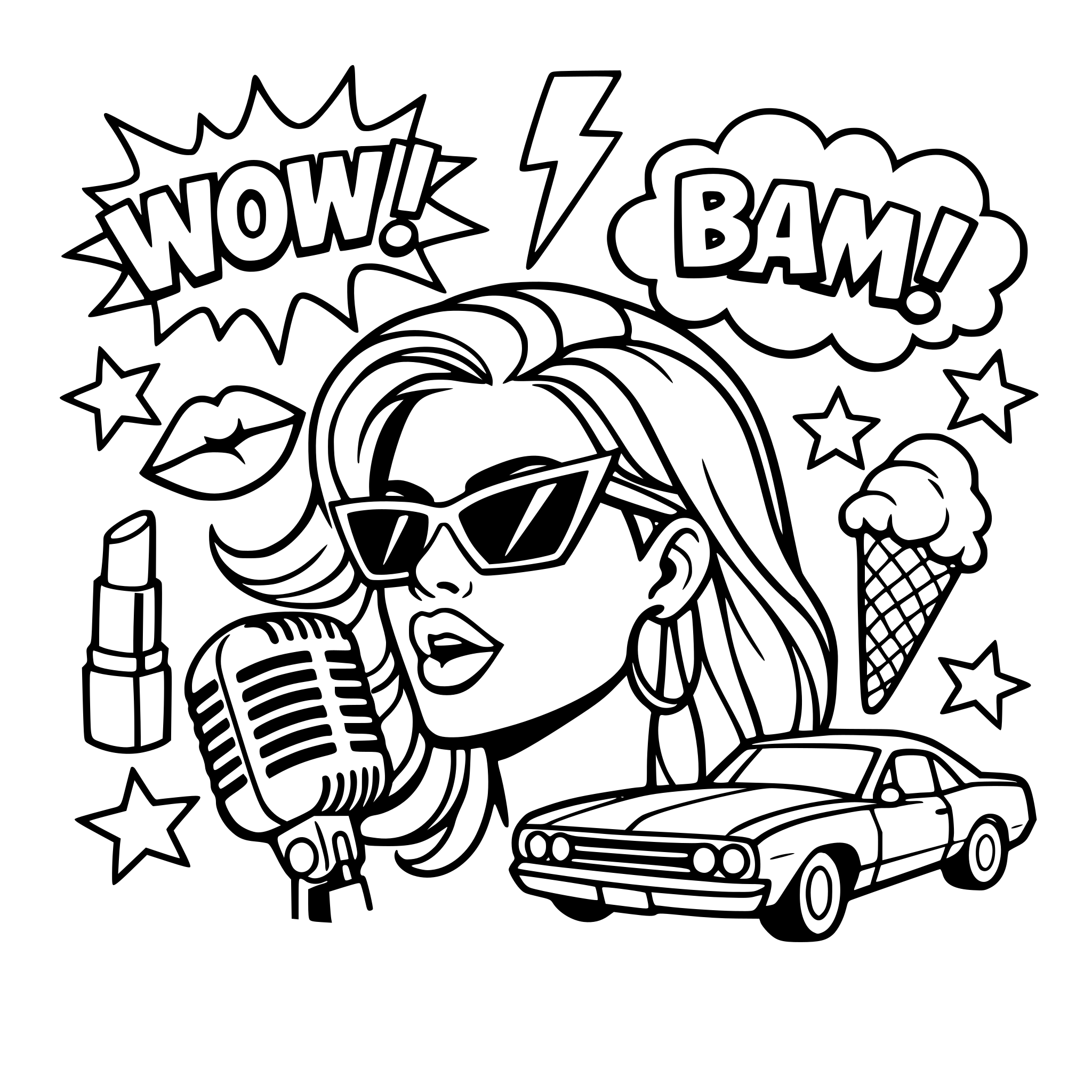 creer moi une pop art