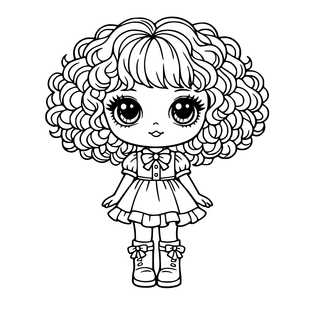 transform it to a blythe doll with curly hair