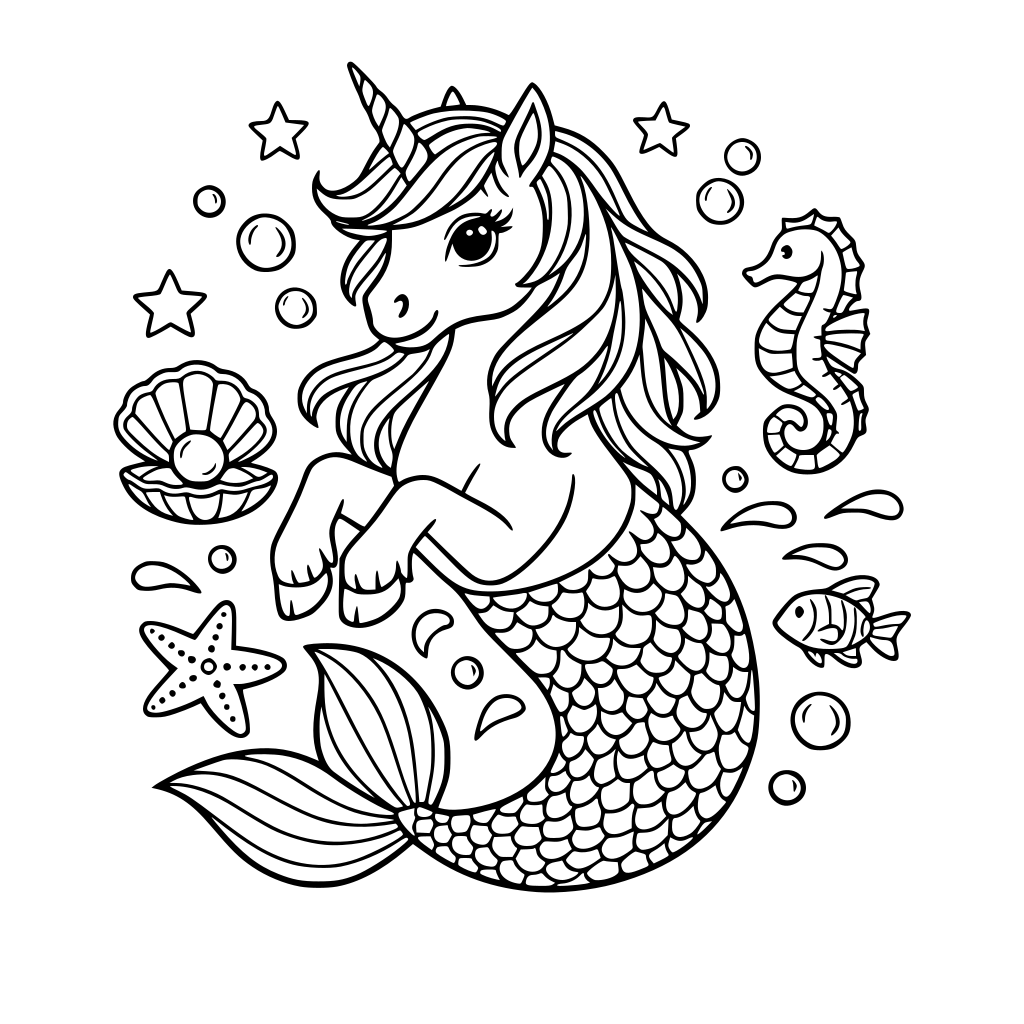 mythical creature adult coloring in book