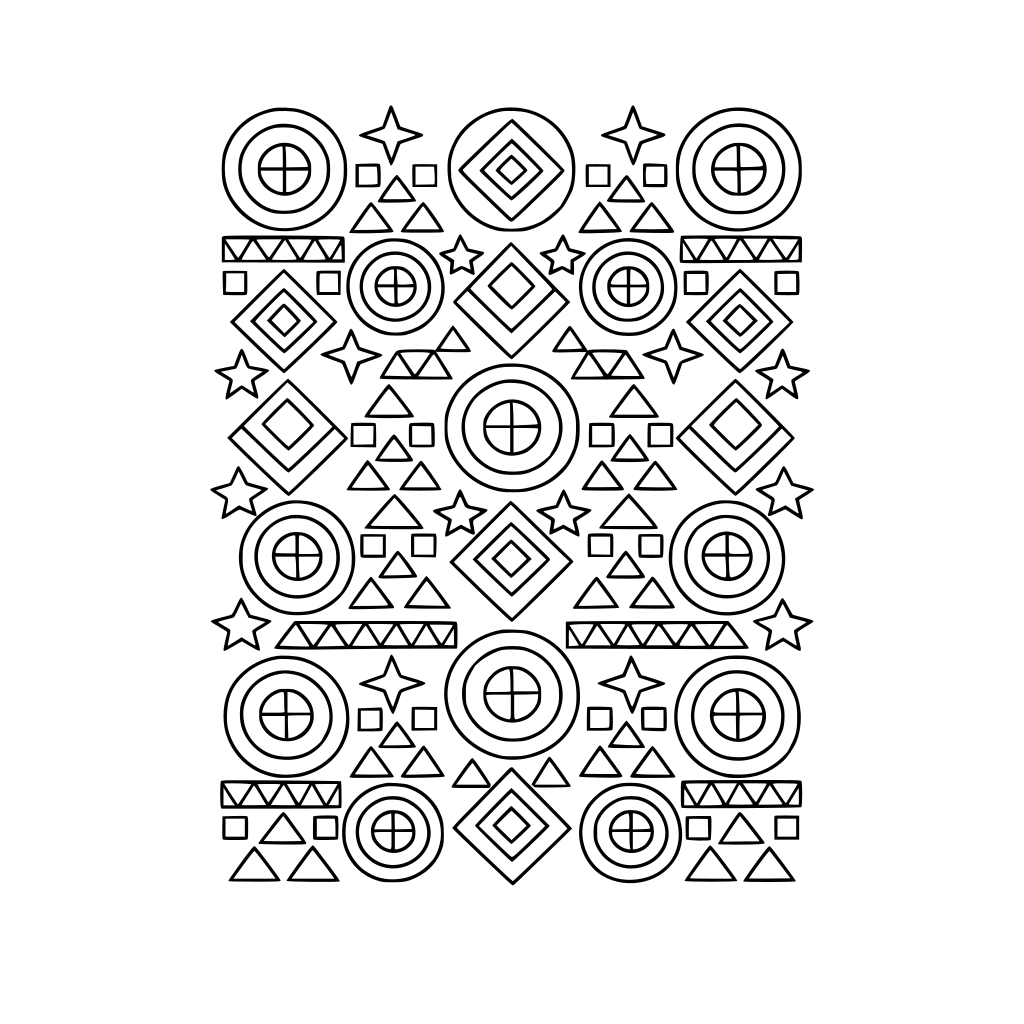 simple geometric patterns, repeating