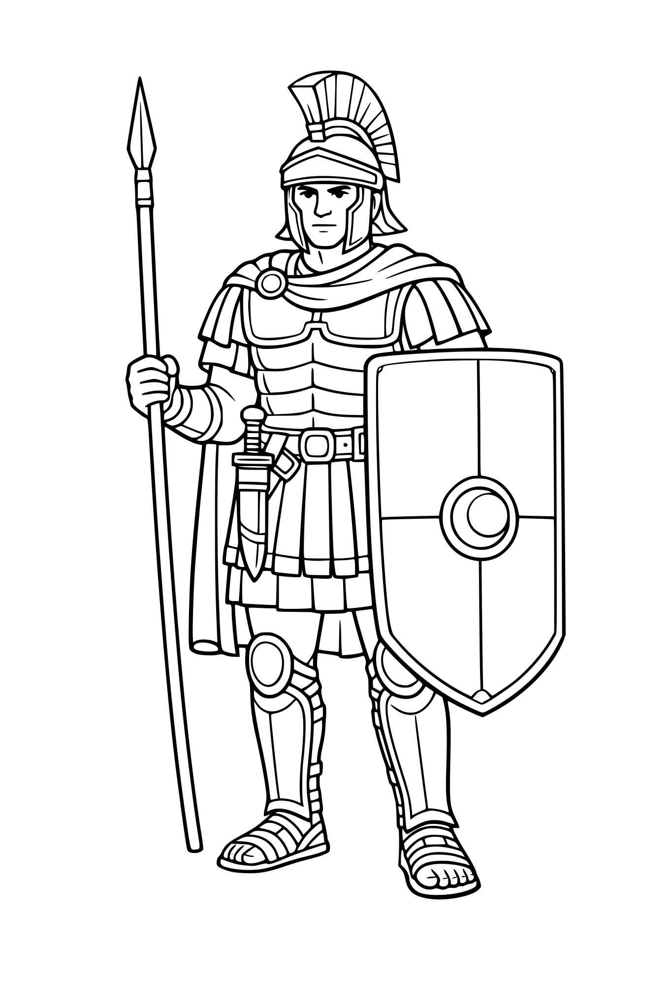 Soldado romano da antiguidade