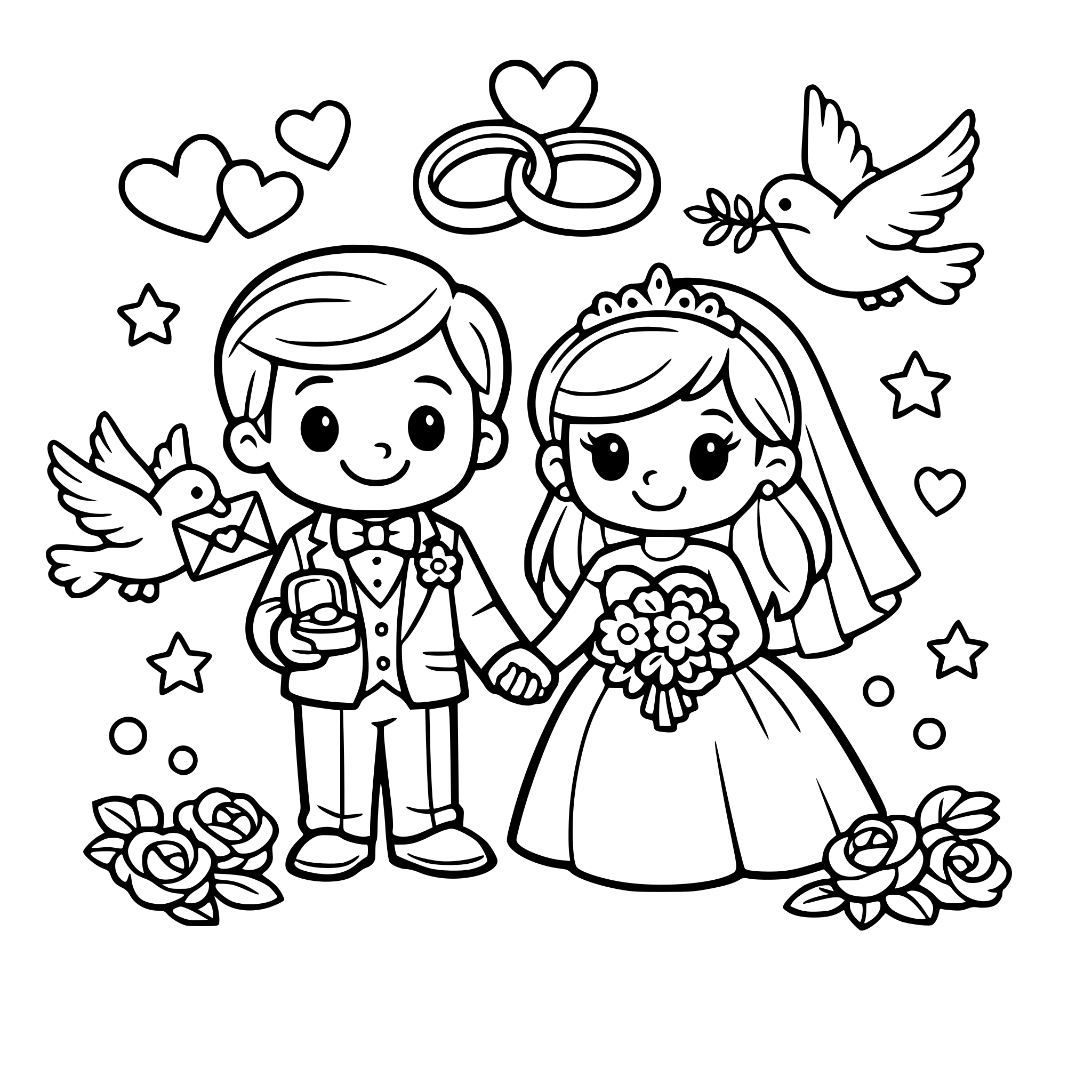 wedding cartoon