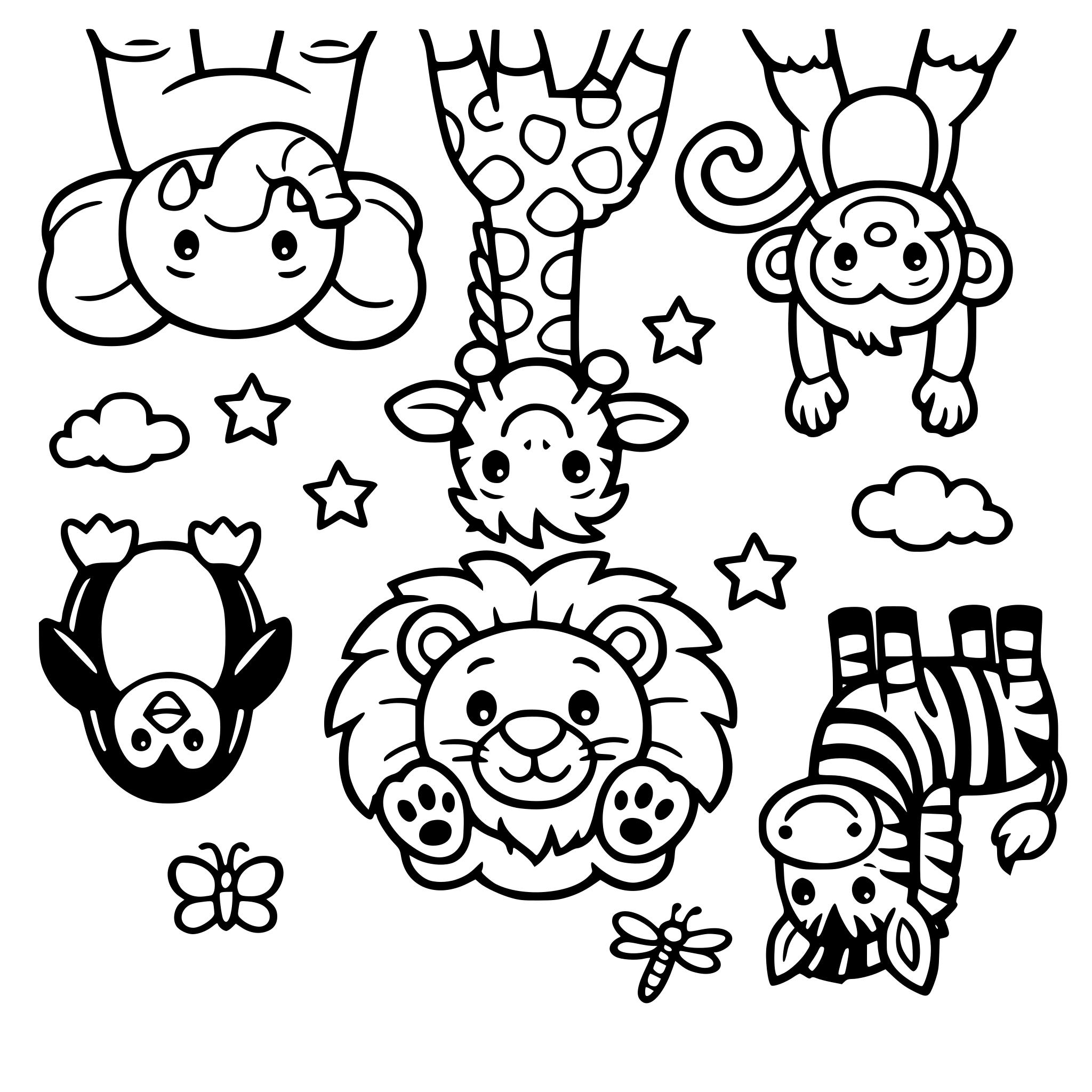 zoo upside down animals