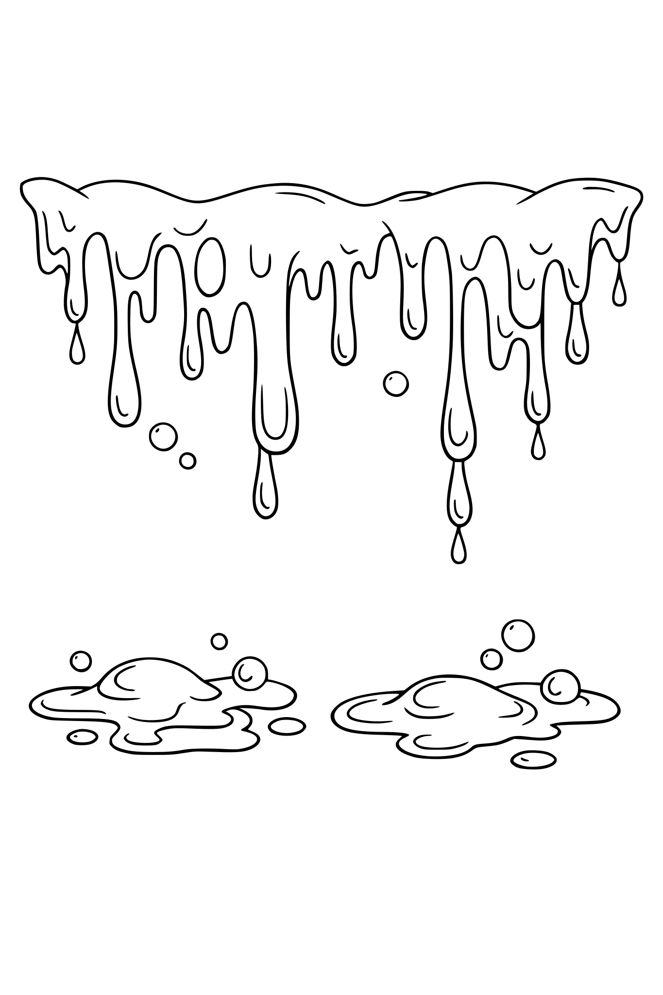 slime dripping off the wall