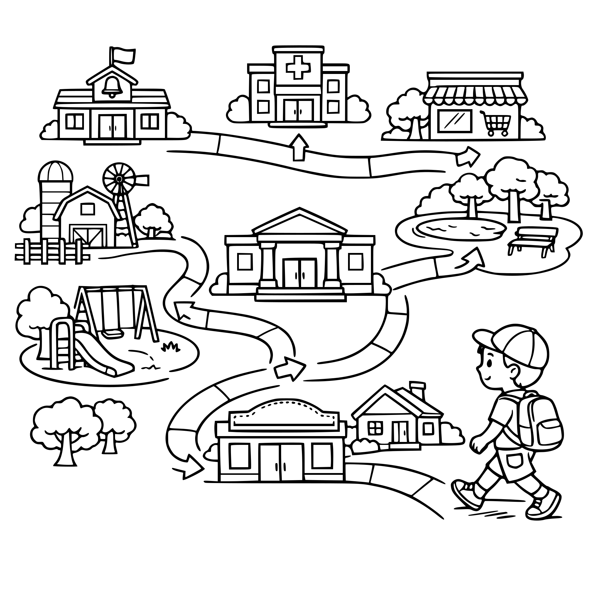 Create an image of a map that a student could finish by labe