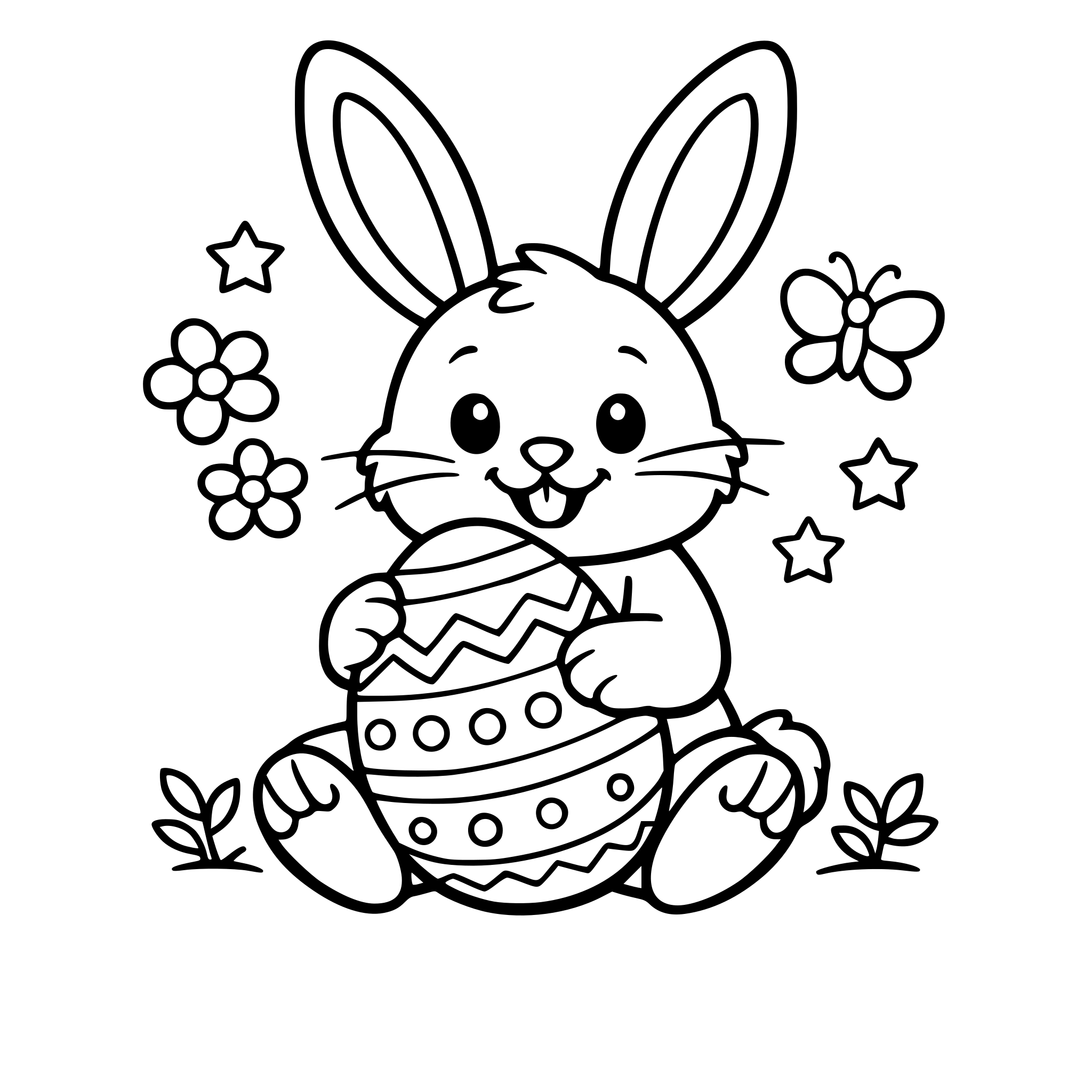 zajączek wielkanocny z pisanką